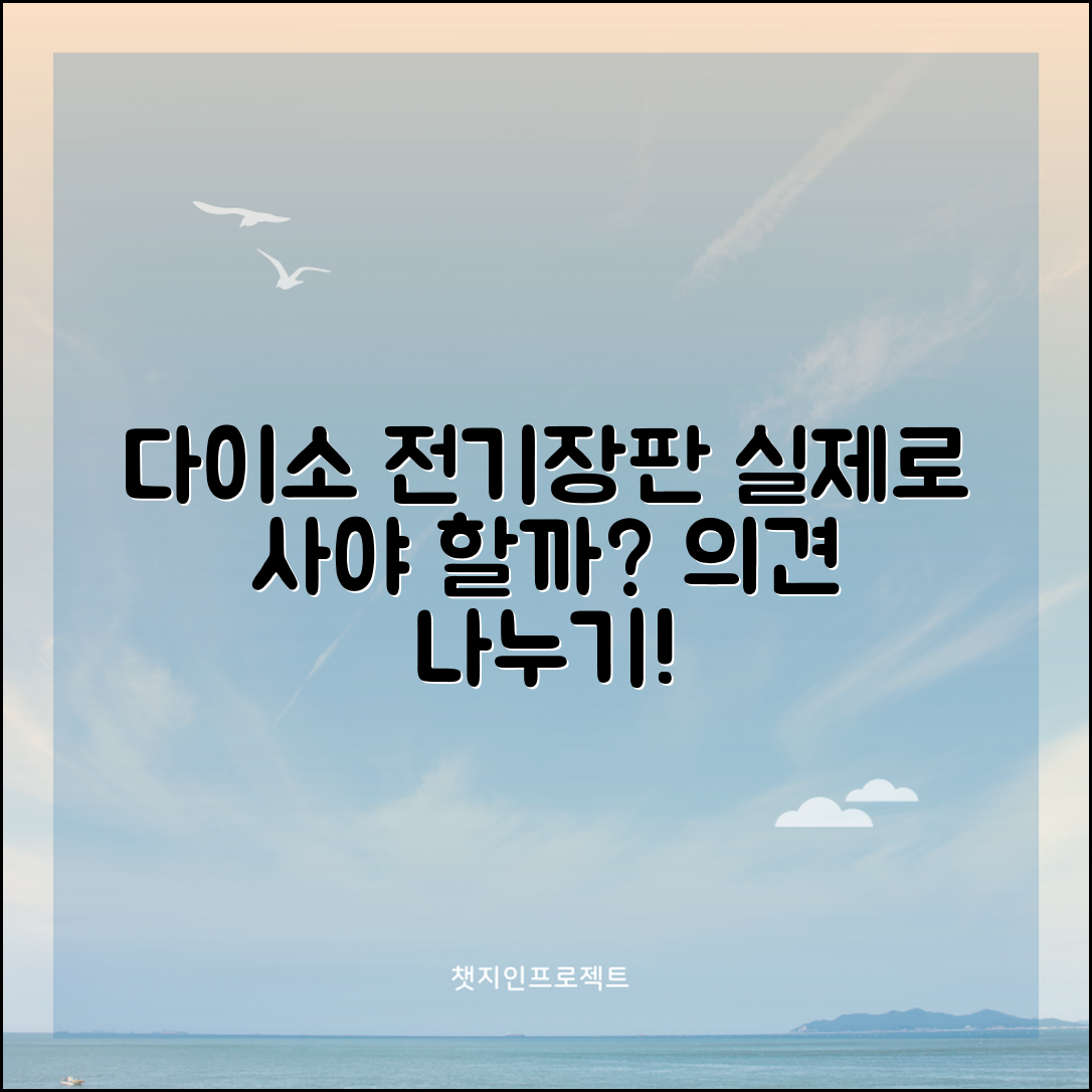 다이소 전기장판, 진짜로 사야할까요?