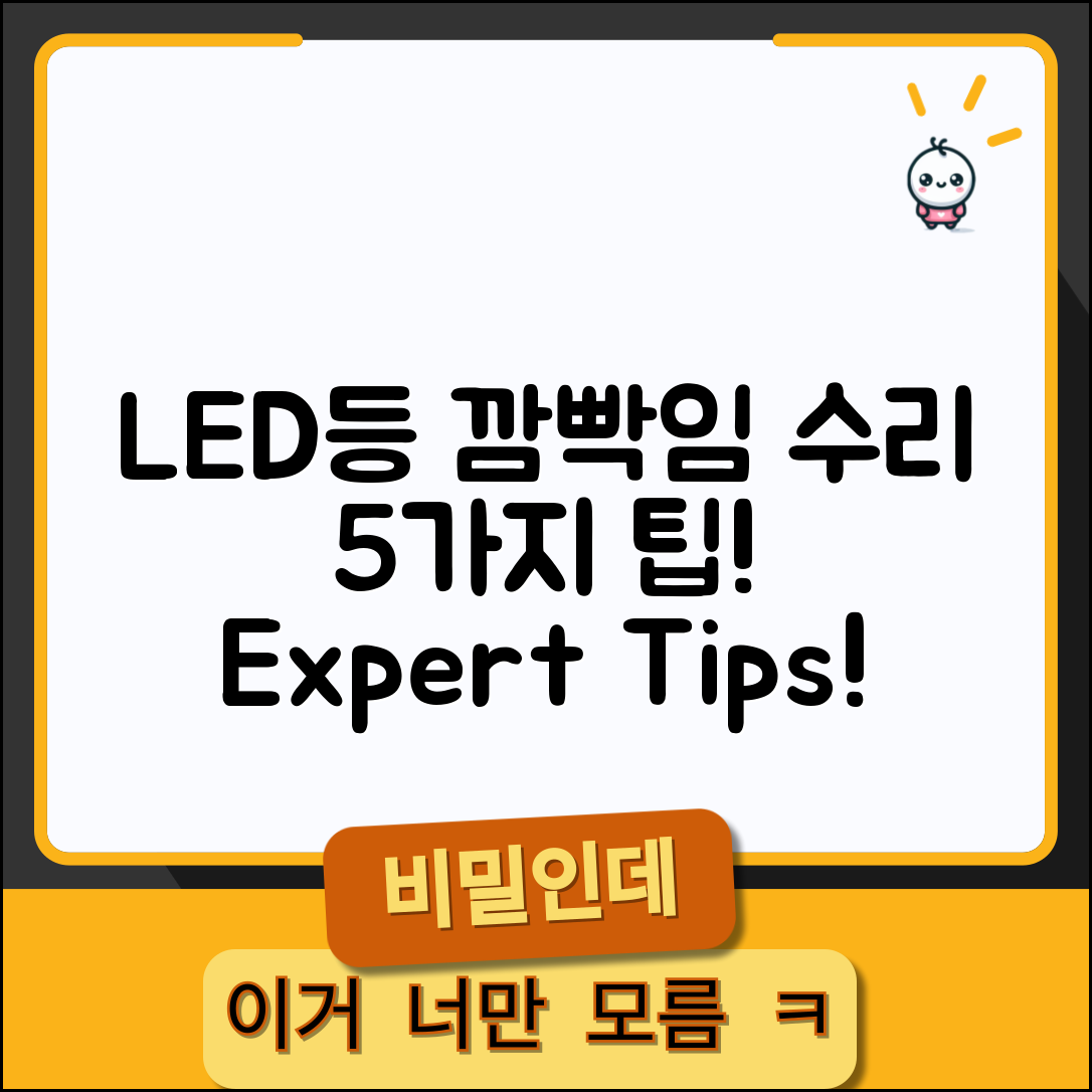 1. 전문가가 알려주는 led등 깜빡임 수리 5가지 팁