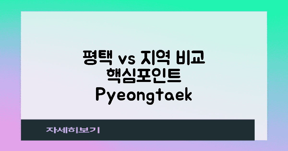 평택 vs 타 지역 비교