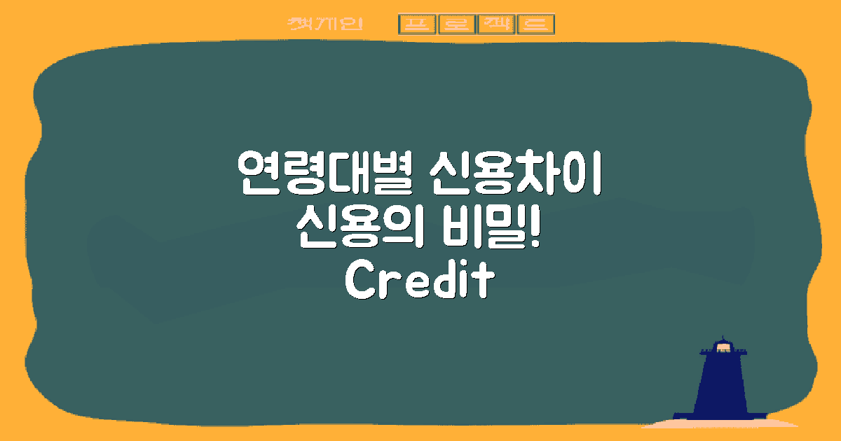 연령대별 신용 차이