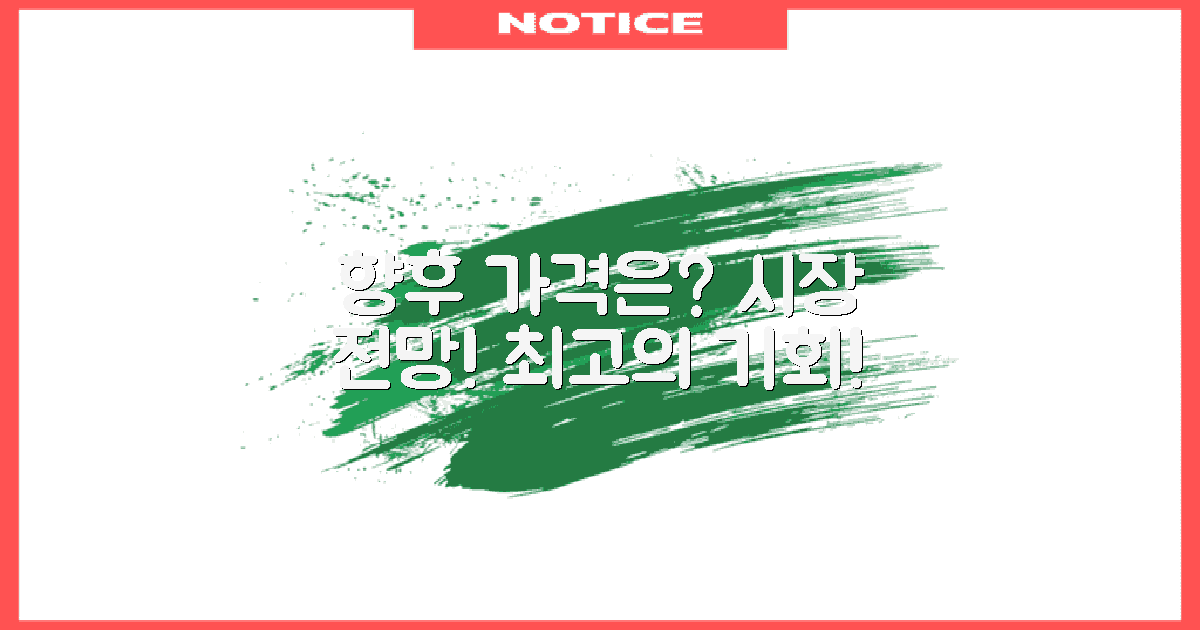 향후 가격 전망은?