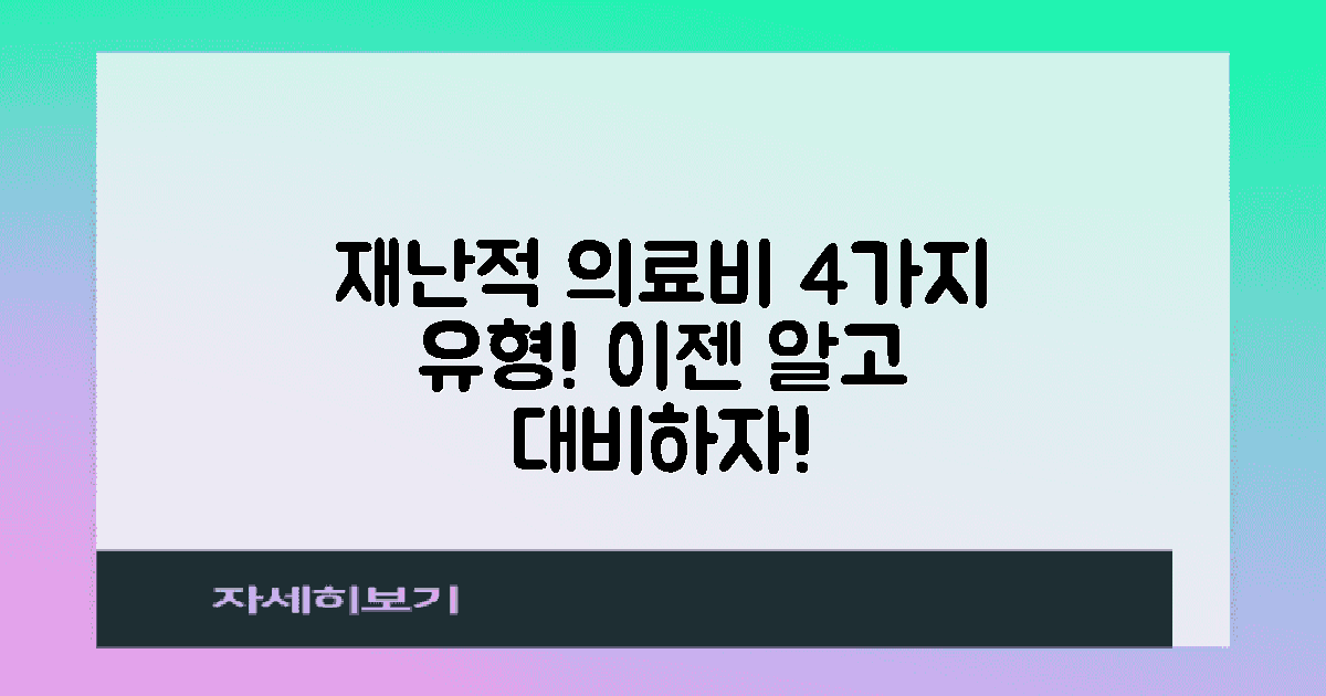 4가지 재난적 의료비 유형