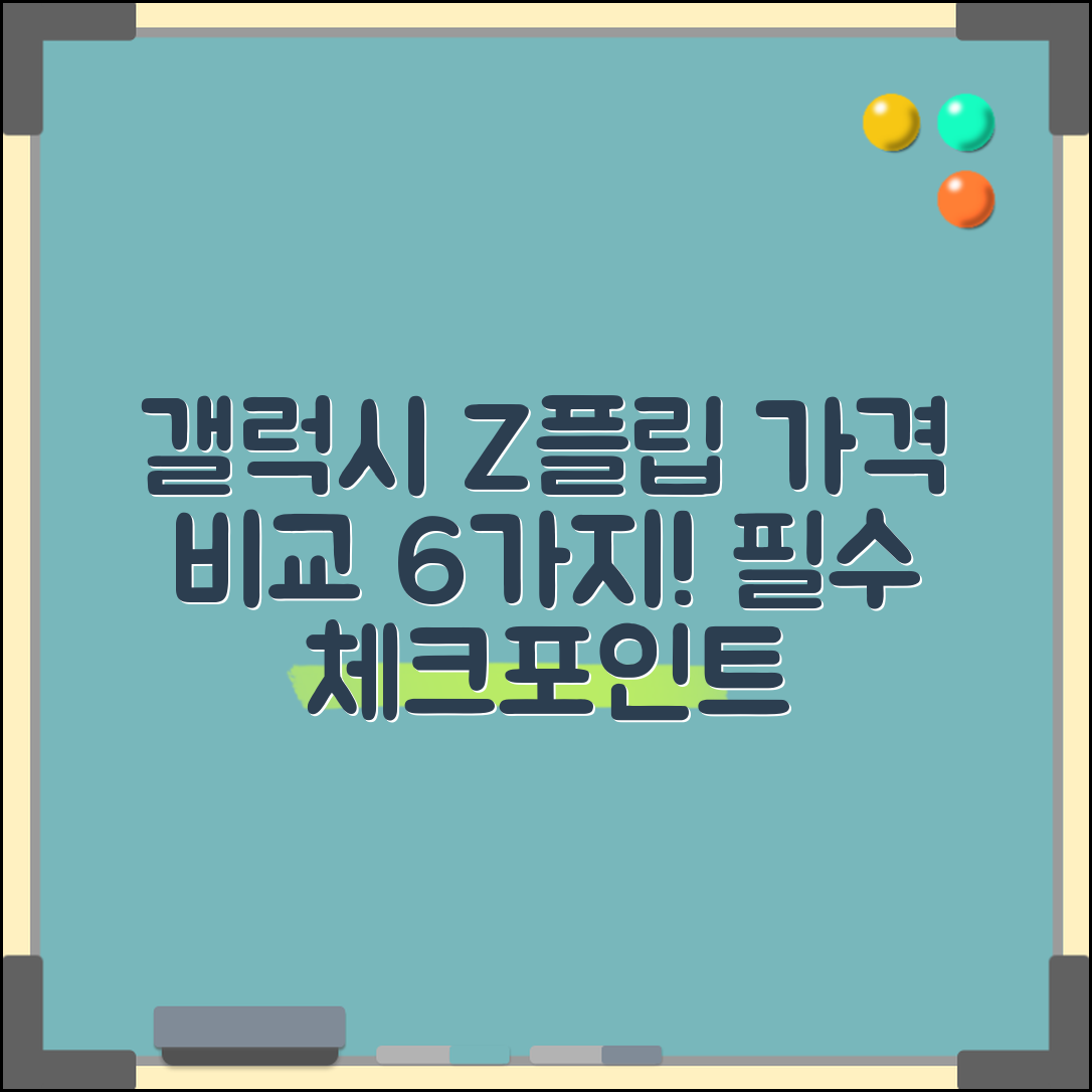 1. 갤럭시z플립 가격 비교 시 필수 체크포인트 6가지