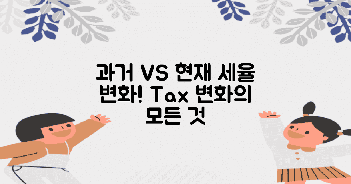 과거 vs 현재 세율 변화