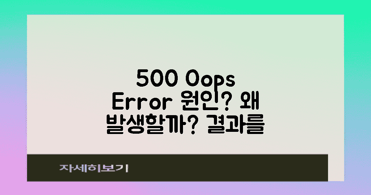 왜 500 oops error가 발생할까?