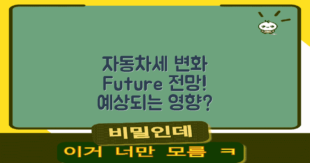 향후 자동차세 변화 전망