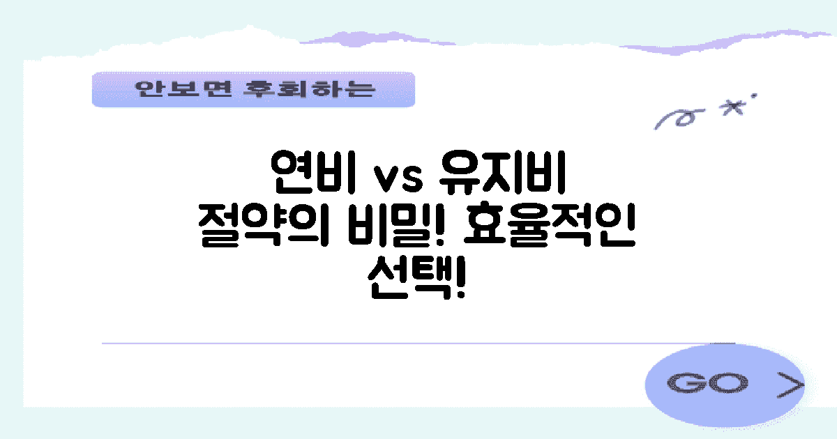 연비와 유지비 관계