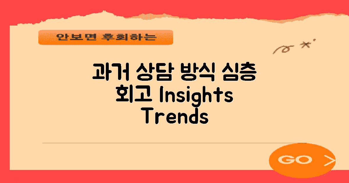 과거 상담 방식 회고