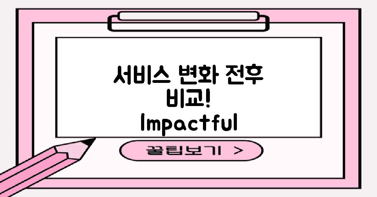 서비스 변화 전후 비교