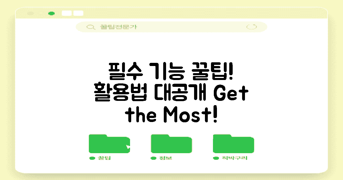 필수 기능 및 활용 팁