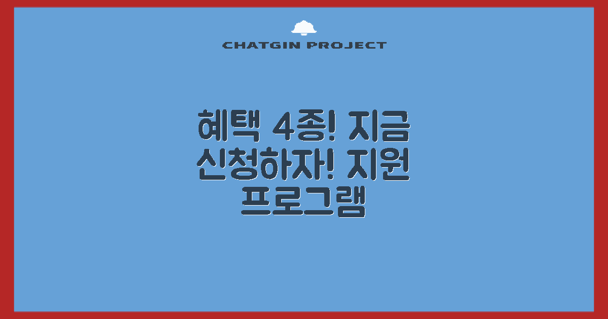 4가지 지원 프로그램