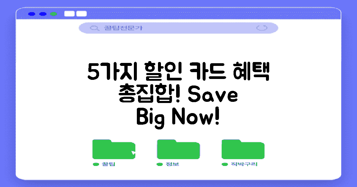 5가지 할인카드 유형