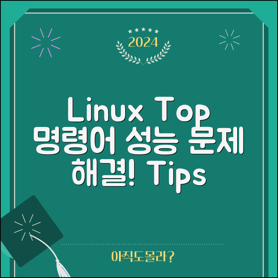 Linux top 명령어 사용법과 옵션 안내, 성능 문제를 해결하는 방법은?