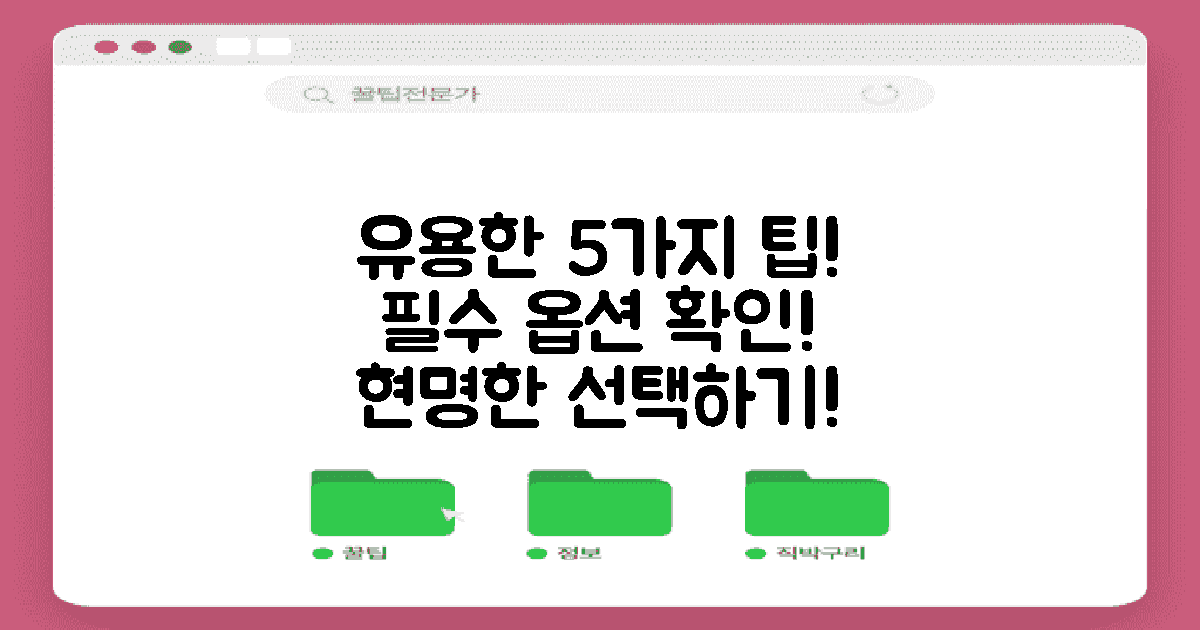 5가지 유용한 옵션