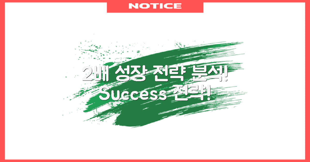 2배 성장 전략 분석