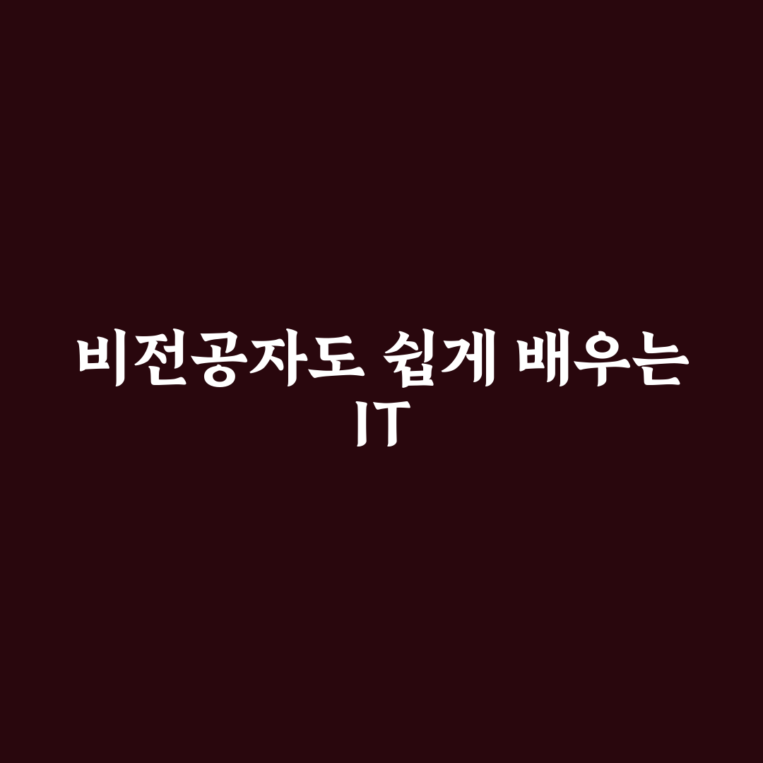 비전공자 IT 취업 국비 지원 과정 추천과 꿀팁 공유