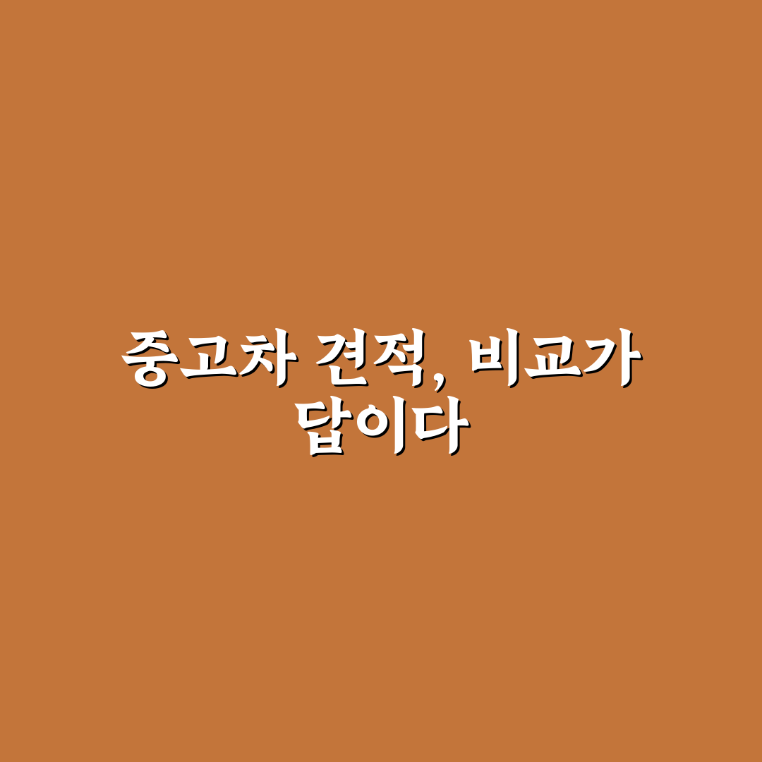 중고차 헤이딜러 vs 엔카 견적 비교 꿀팁 알려드려요