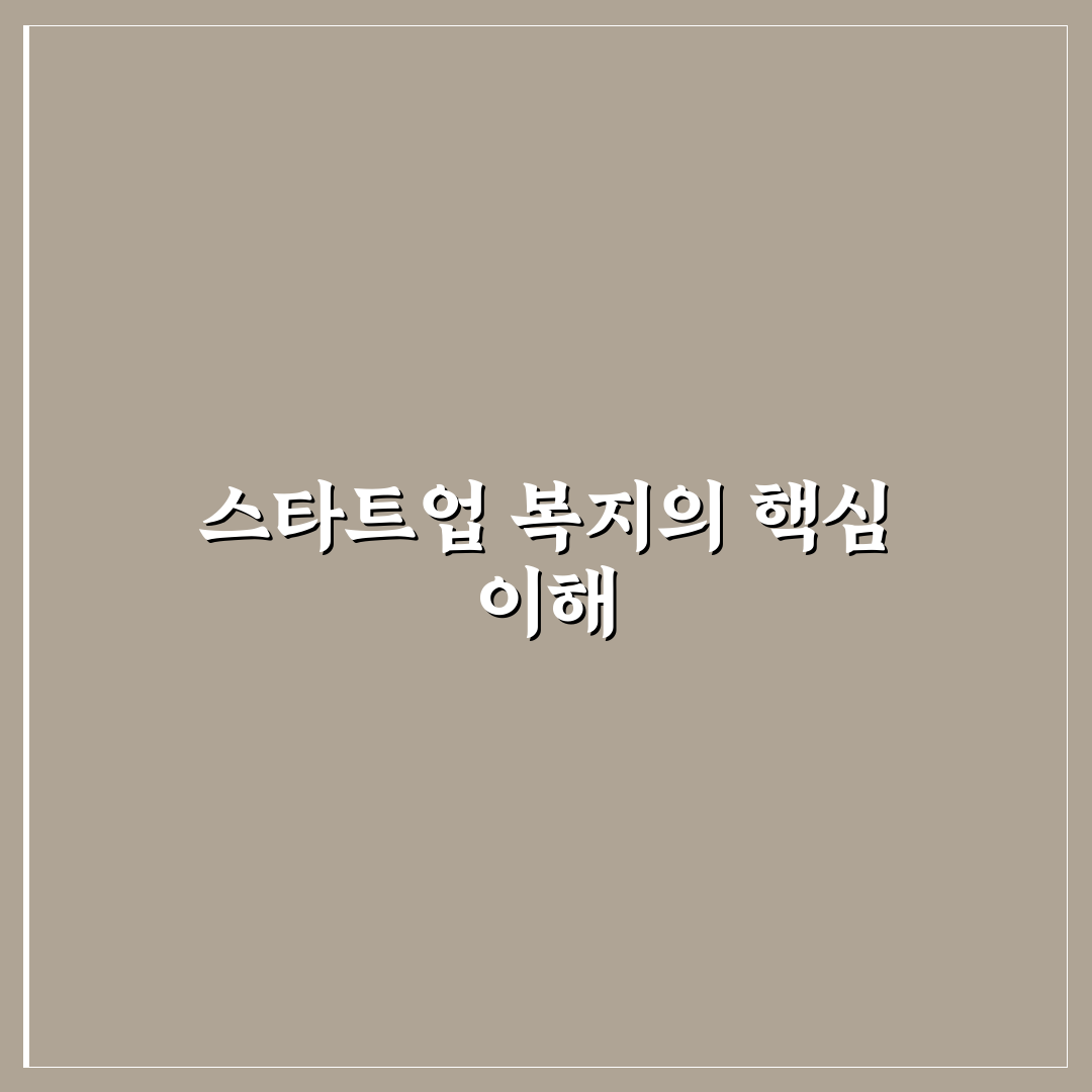 스타트업 복지 혜택 비교 분석과 꿀팁 정리