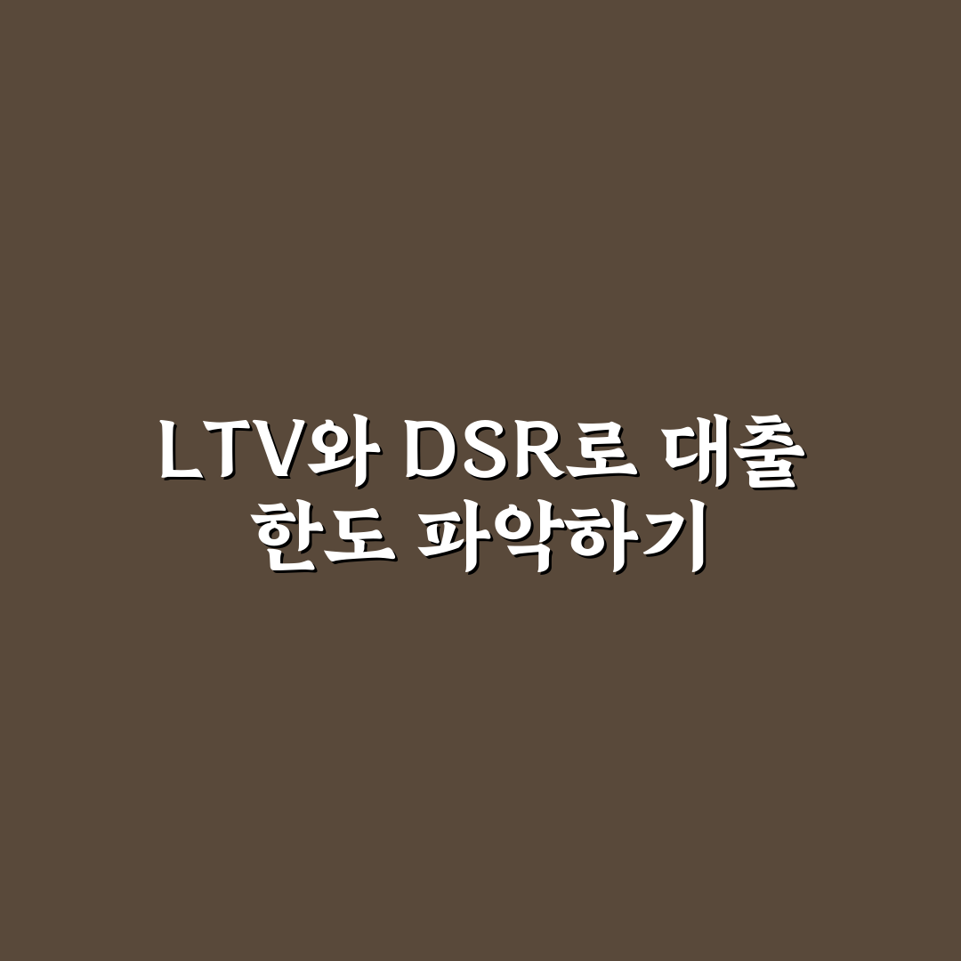 주택담보대출 LTV DSR 계산기 활용법 추천과 기초 팁 정리