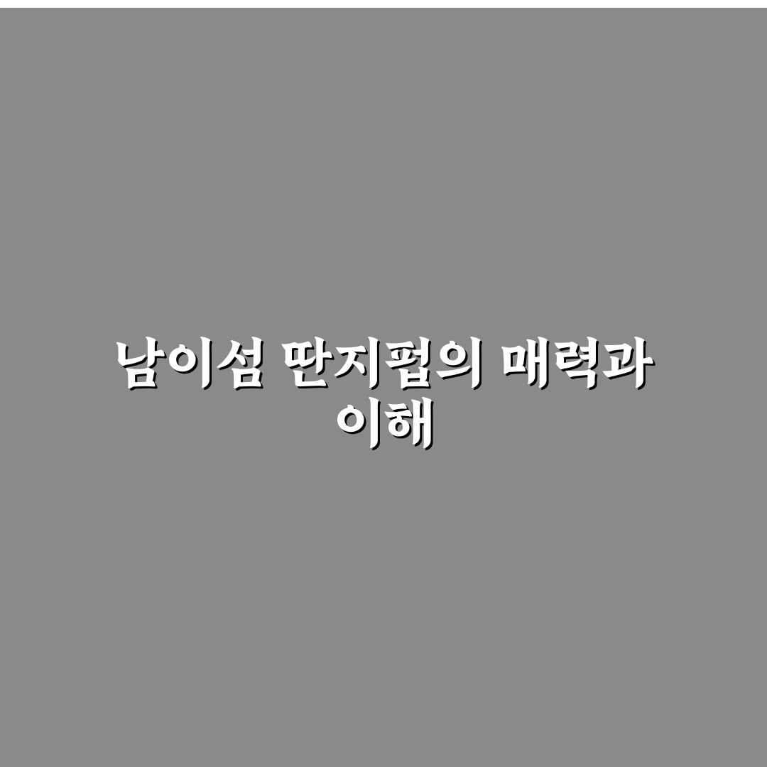 남이섬 딴지펍 방문 꿀팁과 이용 후기 공유