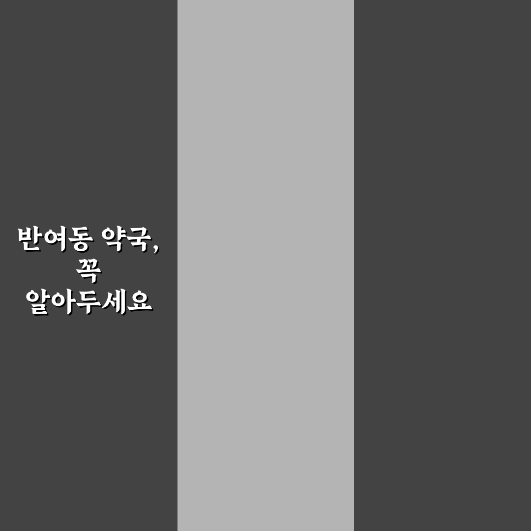 반여동 약국 이용 방법과 꿀팁 함께 알아보기