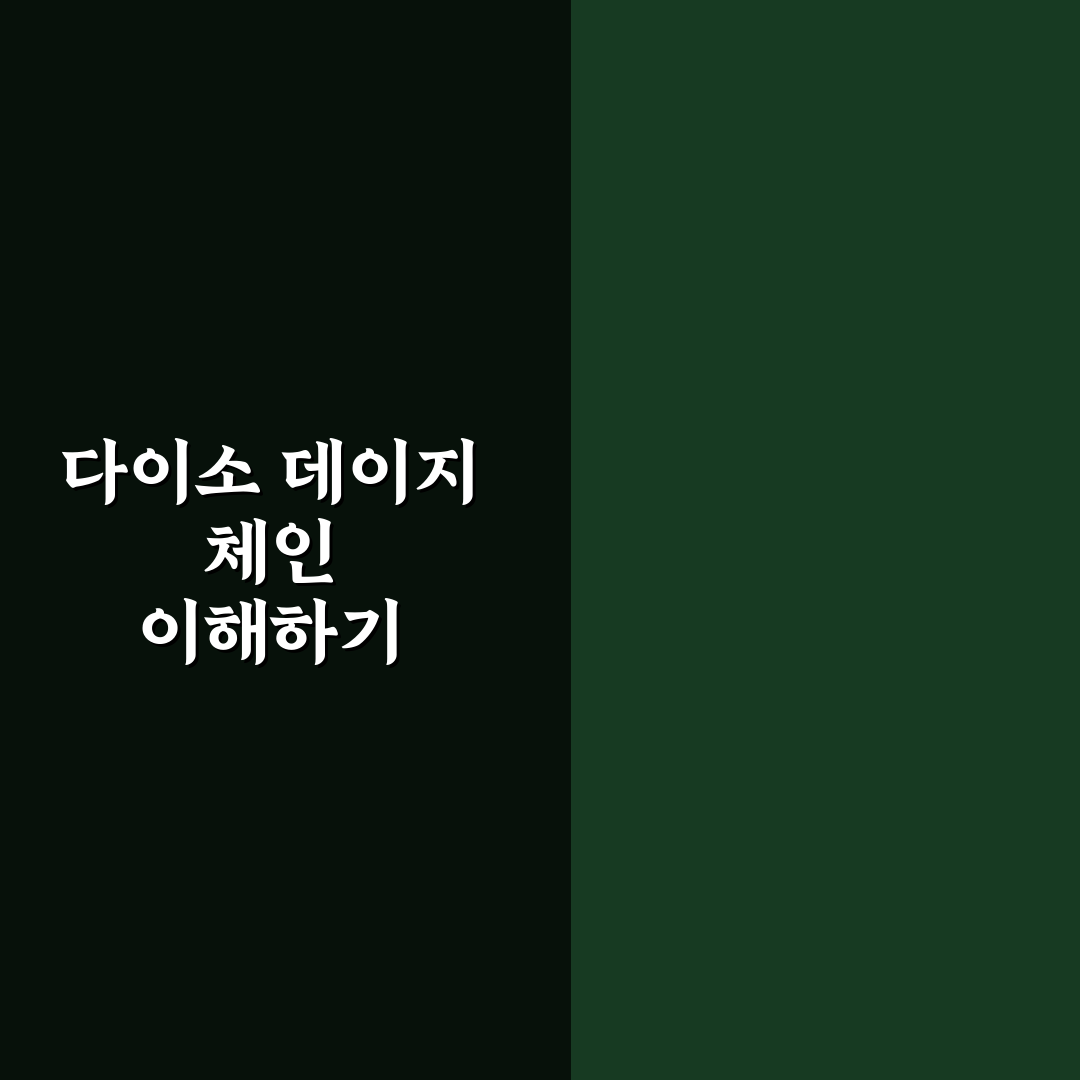 다이소 데이지 체인 활용 꿀팁과 사용법 정리