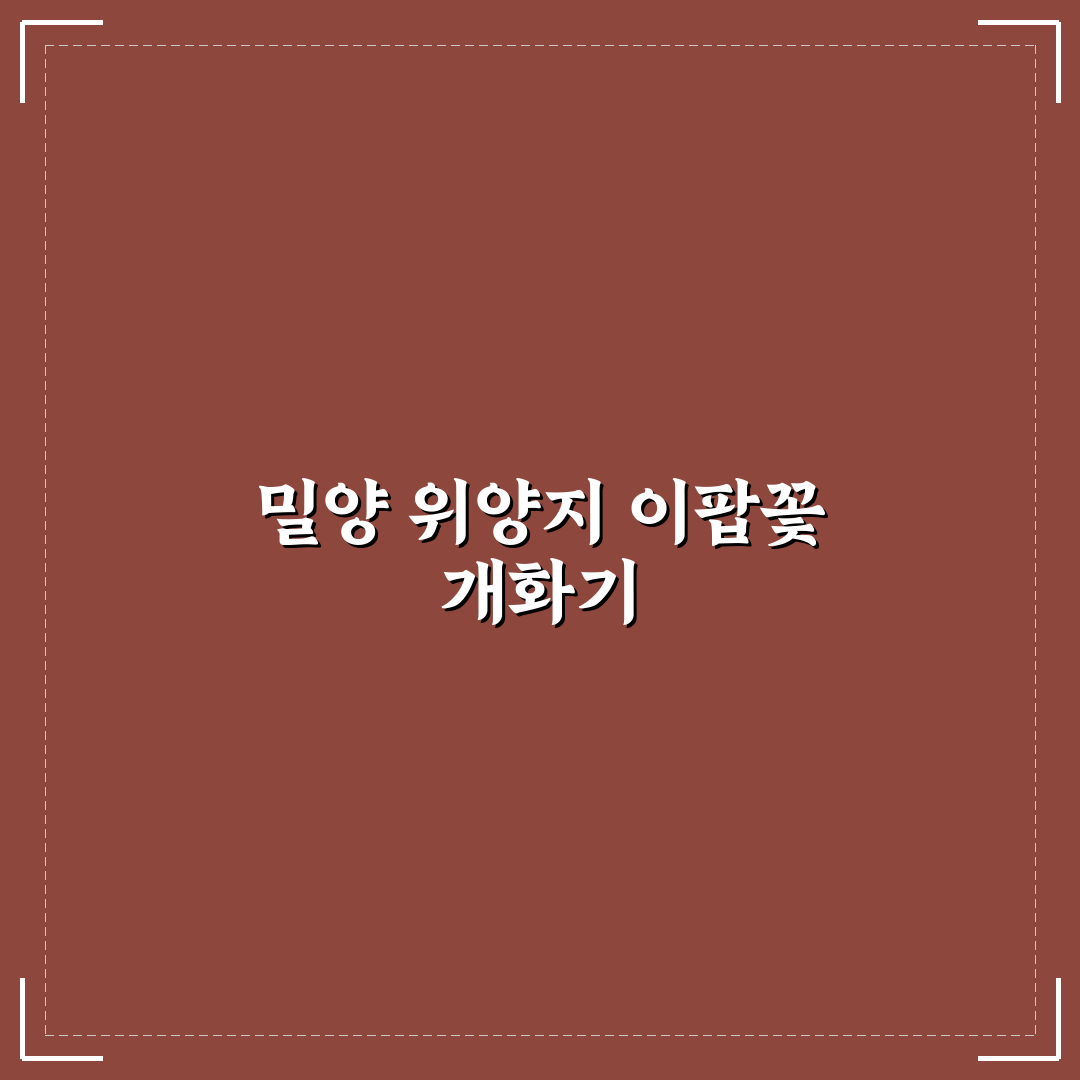 밀양 위양지 이팝나무 개화시기와 방문 꿀팁 알려드려요