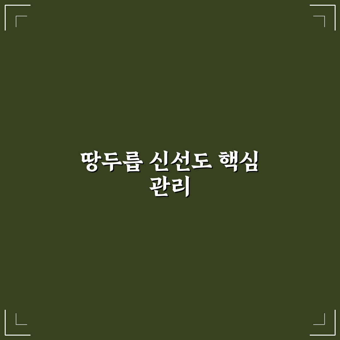 땅두릅 보관법 추천 초보자도 쉽게 따라하는 꿀팁
