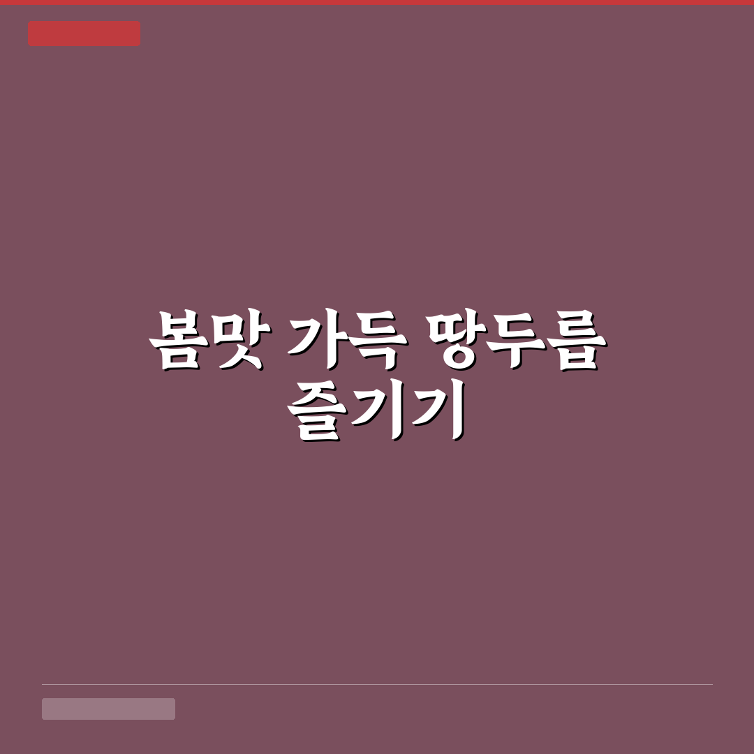 땅두릅 먹는법과 꿀팁 초보자도 쉽게 배우는 방법