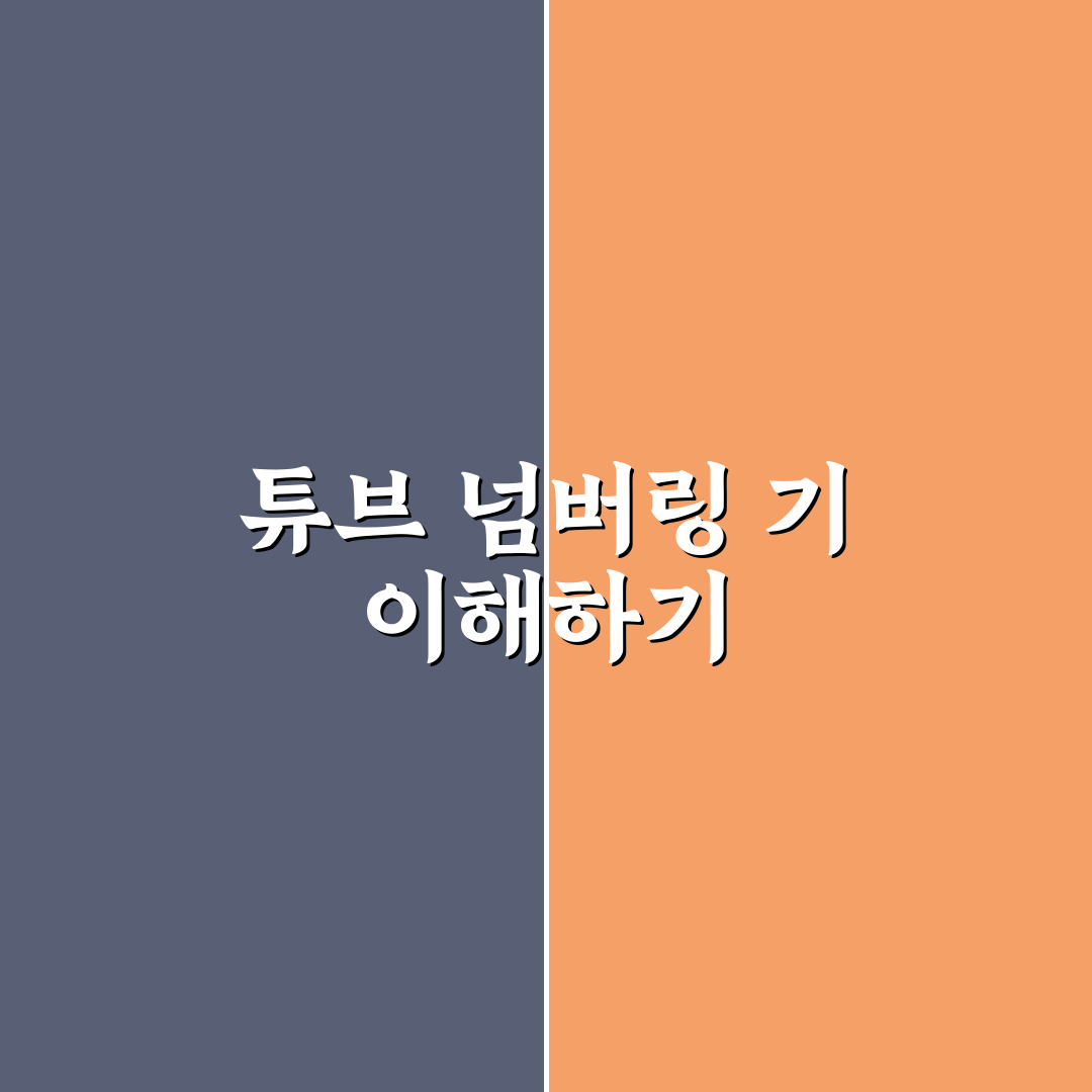 튜브 넘버링 기 추천 꿀팁과 사용법 정리
