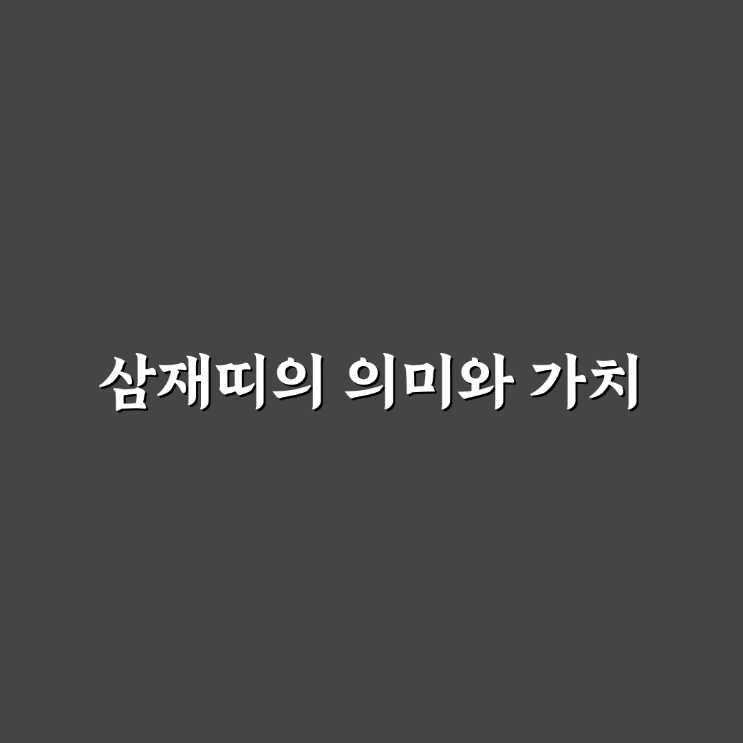 2026년 삼재띠 삼재 꿀팁과 주의사항 정리